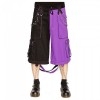 Men Bondage Trouser Punk Rock Transformer Purple Baggy Trouser